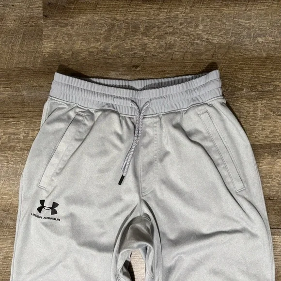 Under Armour Tapered Sweat Pants ColdGear Gray Joggers W/Pockets Men's M READ - Picture 4 of 7